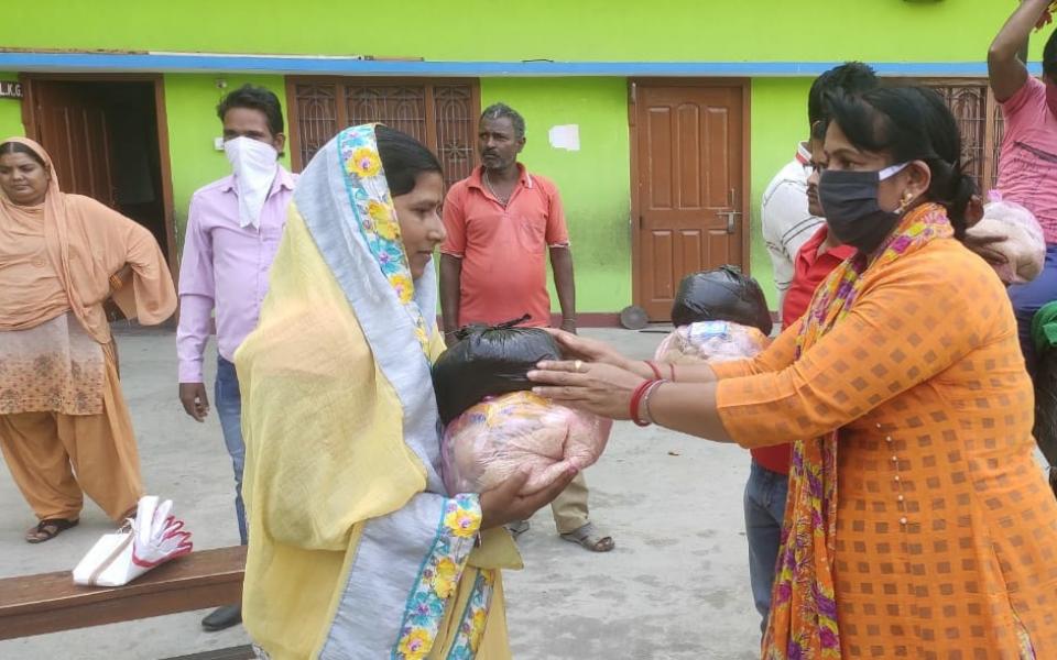 URI Members Make Face Masks to Protect Remote Villagers