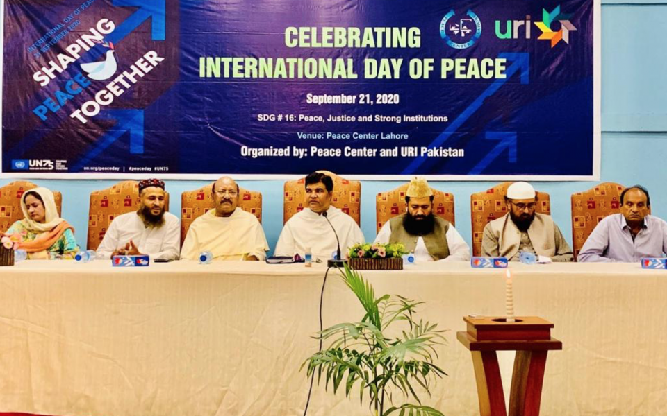 Celebration of the International Day of Peace 2020 at Peace Center in Lahore, Pakistan