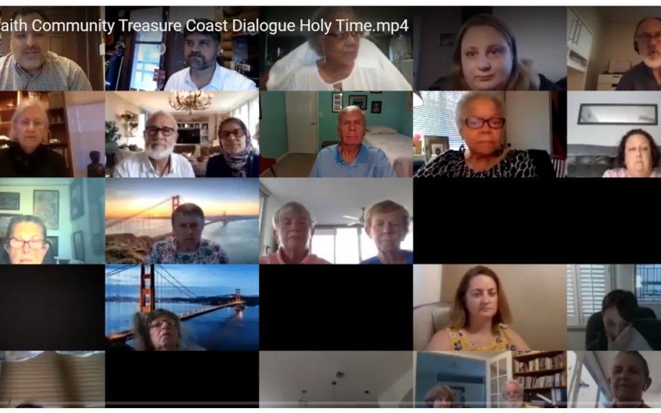 Virtual Gathering of the Dine and Dialogue on April 27th, 2020.