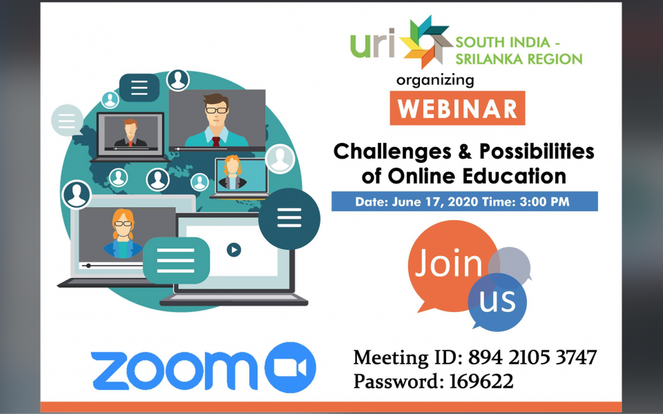 URI South India and Sri Lanka Organize Webinar