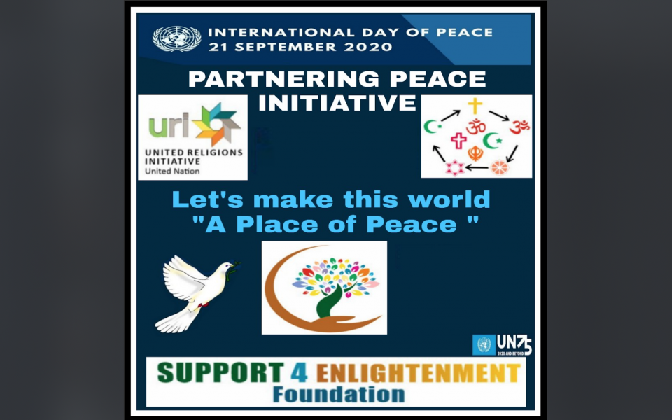 Support for Enlightenment Foundation celebrates Peace Day 2020