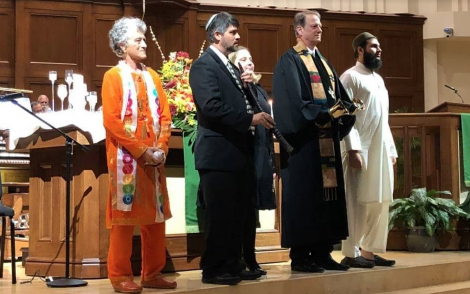 Swami Anjani at the Interfaith Thanksgiving Service, 2018