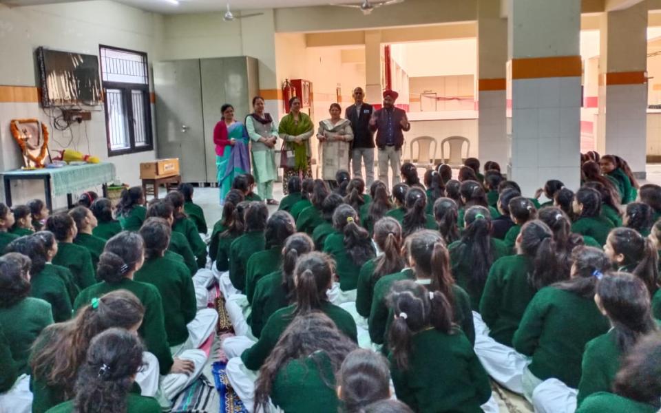 Photo: A classroom of students