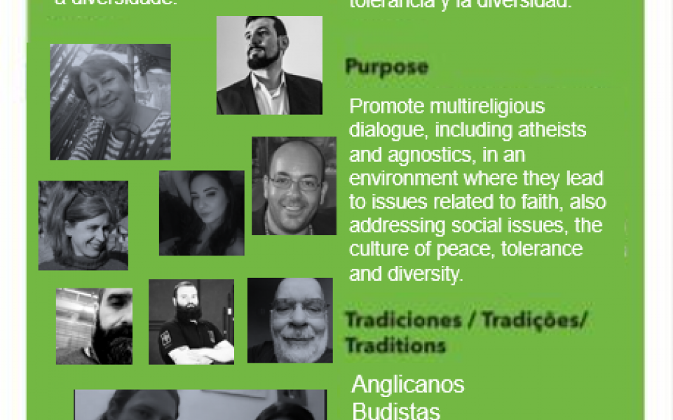 Photo: Banner with the CCs information and the picture of its members.