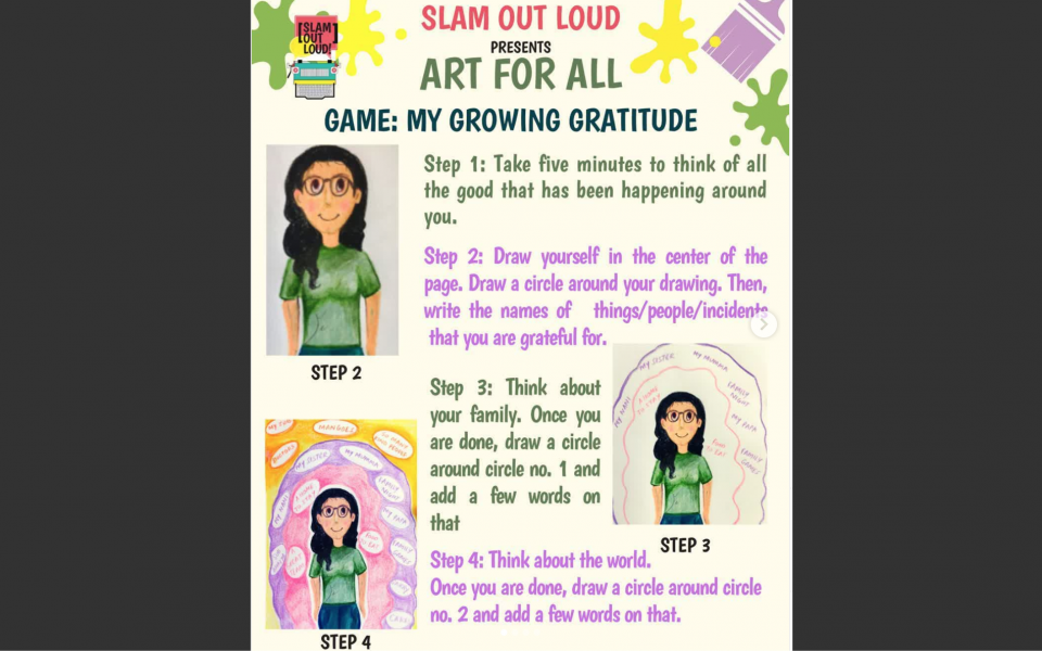 Slam Out Loud Invites Artistic Entries - My Growing Gratitude