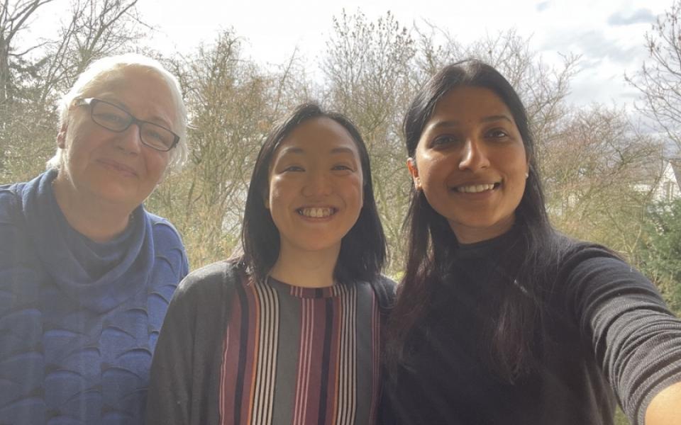 Marianne Horling, Kananko Hasegawa, Jennifer Taj (left to right)