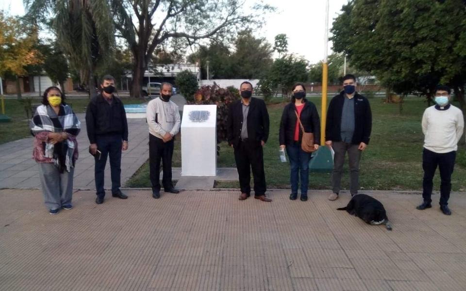 Photo: People from the CC posing to photo.