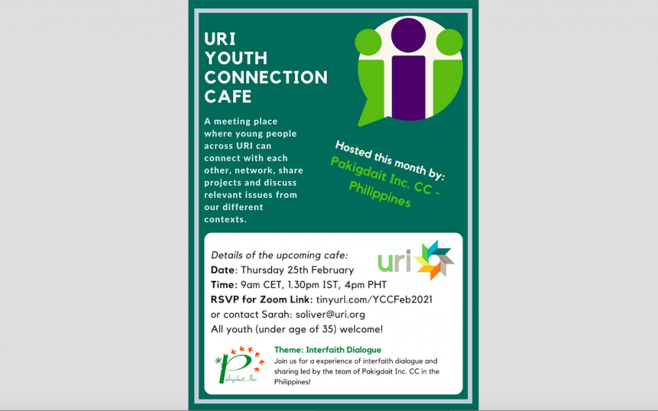 Poster showing details of the upcoming Youth Connection Cafe