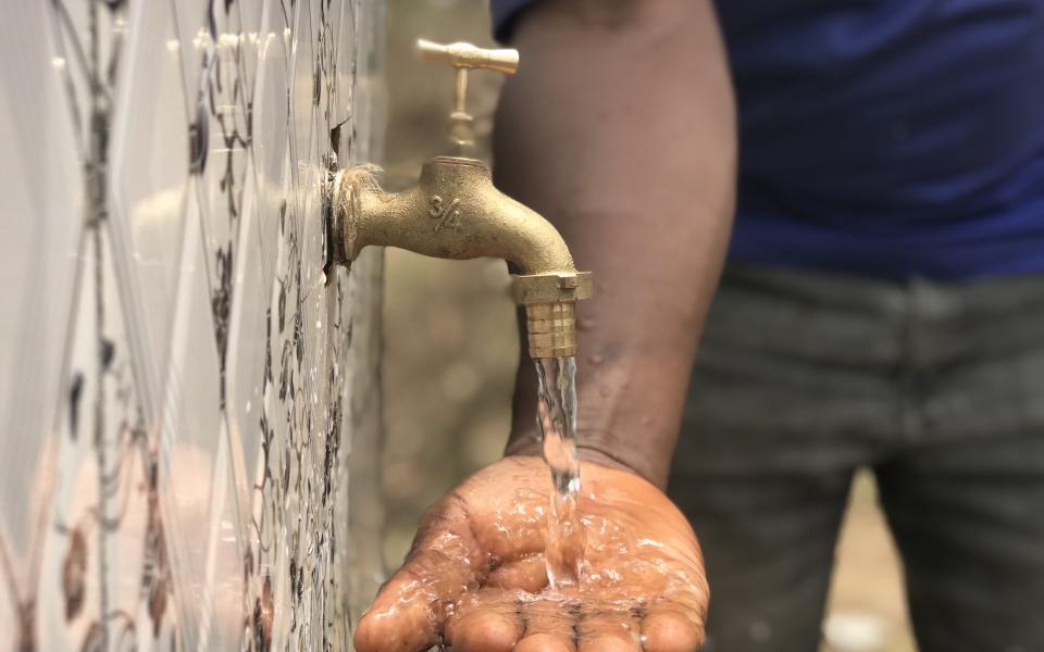 Image of water tap inaugurated in Bamia Village, Cameroon