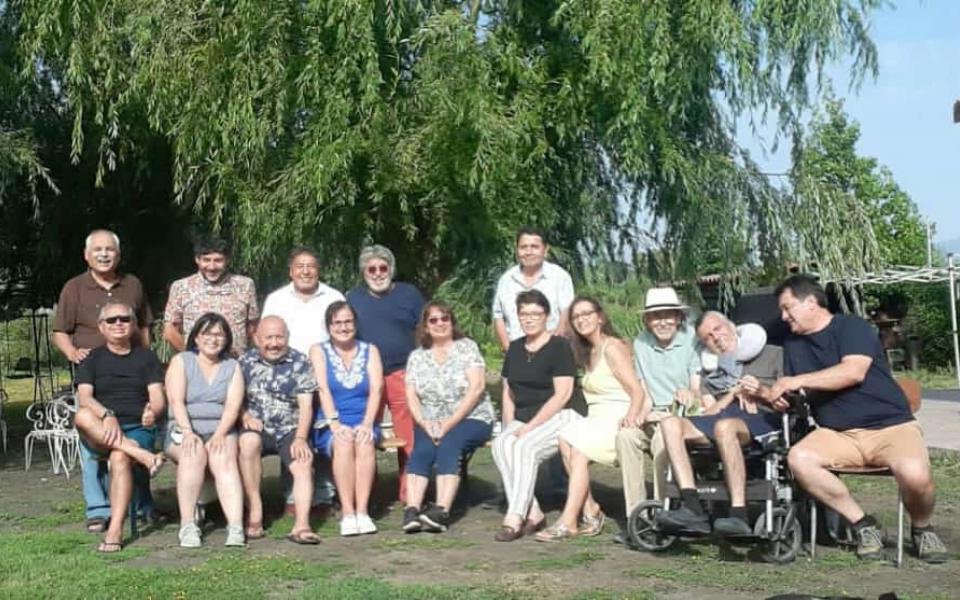 Photo: members of the CC under the sun smiling