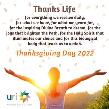 Photo: Thanks giving message 