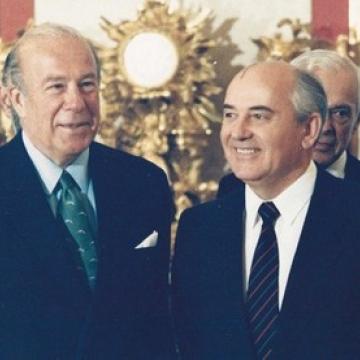 Mikhail Gorbachev Shultz
