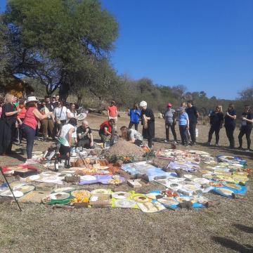 Photo: members of the CC Yacu Yura celebrating the Pachamama Day