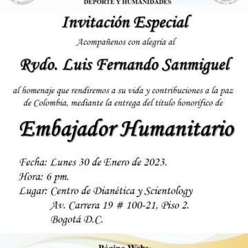 Photo: description of the event honoring the member of CC Teusaquillo 